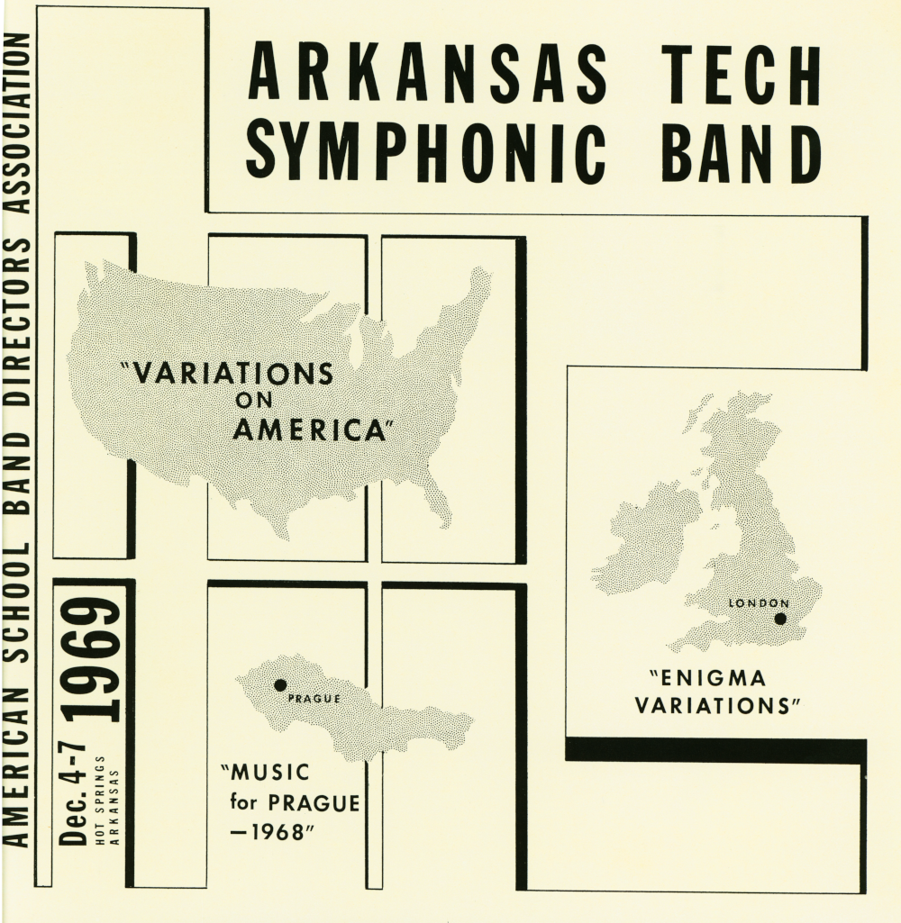1969 Arkansas Tech Symphonic Band American School Band Directors Association