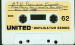 Cassette notes by ATU Percussion Ensemble and Philip Parker