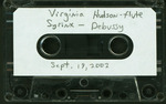 Cassette notes by Virginia Hudson