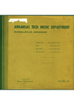 LP Liner Notes by Arkansas Tech Music Department, Russellville, Arkansas